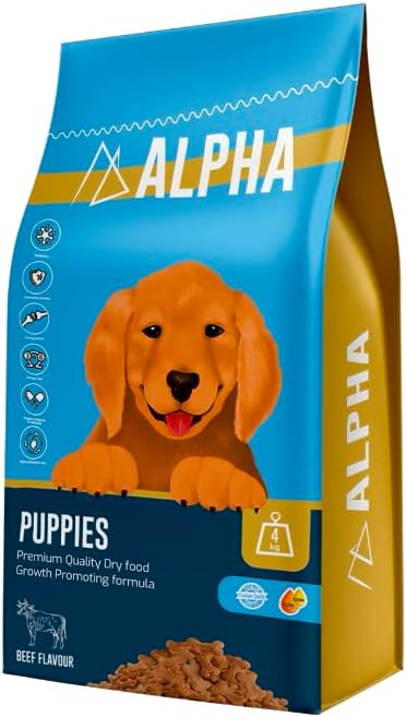 Alpha Dry Food Beef Flavor for Puppies 4 KG