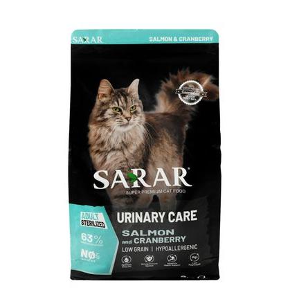 Sarar Hypoallergenic Urinary Care Dry Food with Salmon & Cranberry for Sterilized Adult Cats 2K