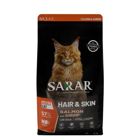 Sarar Hypoallergenic Hair & Skin Dry Food with Salmon & Shrimp for Adult Cats 2K