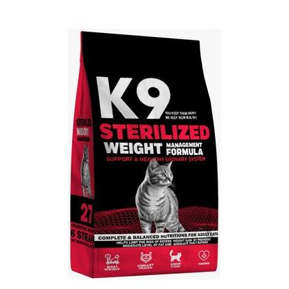 K9 Dry Food for Sterilized Adult Cats 2 KG