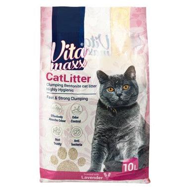 Vita Maxx Antibacterial White Bentonite Clumping Cat Litter Lavender Scent 10L